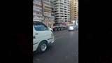 سقوط كتلة خرسانية بكورنيش الإسكندرية