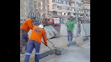 سقوط كتلة خرسانية بكورنيش الإسكندرية