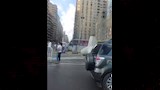 سقوط كتلة خرسانية بكورنيش الإسكندرية