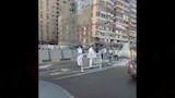 سقوط كتلة خرسانية بكورنيش الإسكندرية