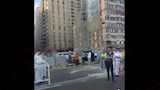 سقوط كتلة خرسانية بكورنيش الإسكندرية