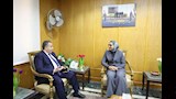 محافظ الوادي الجديد تلتقي نقيب عام المهندسين خلال زيارته للمحافظة_2