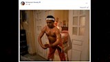 محمد هنيدي يحتفل بفوز المنتخب المصري 