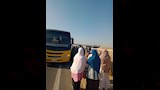 انفجار إطار الأتوبيس