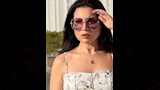 مي عز الدين بفستان صيفي أنيق (1)