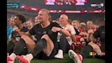 احتفال لاعبي منتخب النرويج
