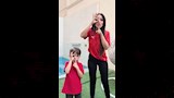 رنا سماحة تشجع المنتخب المصر ي