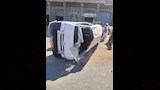 إثر انقلاب ميكروباص بطريق الدلنجات  (1)