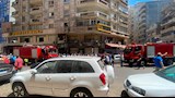 ماس كهربائي.. إصابة مواطن في حريق التهم مخزن ملابس بالإسكندرية -صور
