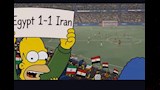 مسلسل ذا سيمبسون وتوقع نتيجة مباراة مصر وإيران