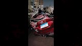حادث انقلاب تريلا على سوزوكي أعلى دائري الوراق (1)