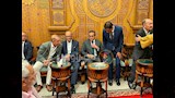 أمين صندوق النادي الأهلي خالد مرتجي يقدم واجب العزاء في عمرو حلمي (1)