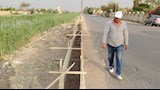 إنشاء سور خرسانى على ترعة المريوطية للحد من الحوادث.. صور