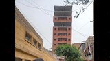انهيار جزئي لحائط برج بالمنيا   (2)