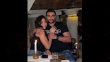 هاجر احمد في صورة رومانسية مع زوجها