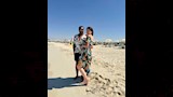 هاجر احمد وزوجها في الساحل