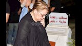 حنان سليمان في عزءا سهام جلال