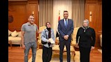 استقبال الطالبة