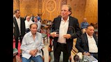 خالد يوسف وحمدي الوزير يشاركان في عزاء الدكتور عمرو حلمي وزير الصحة الأسبق
