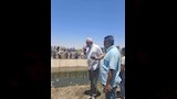 المحافظ في موقع سقوط تروسيكل في ترعة بأبوتيج (5)