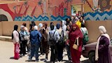 جانب من خروج الطلاب 