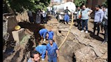 المياه هترجع إمتى؟.. 11 معدة في الشارع لإصلاح انفجار خط مياه ميت خاقان بالمنوفية 