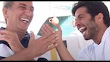 نور مع والده هشام سليم