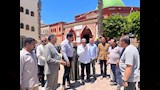 محافظ الدقهلية يتفقد شاطئ جمصة ويظهر بين المصطافين (2)