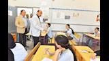 محافظ أسيوط يتفقد لجان امتحانات الشهادة الإعدادية بمدرستي ناصر الثانوية العسكرية ون (10)
