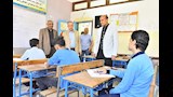 محافظ أسيوط يتفقد لجان امتحانات الشهادة الإعدادية بمدرستي ناصر الثانوية العسكرية ون (19)