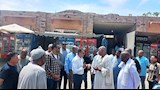 بالصور.. محافظ أسوان يضع اللمسات الأخيرة لخطة تطوير مدخل معبد فيلة   
