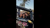 روجينا وابنتها مريم في حفل التخرج