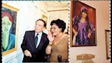 عادل امام يزور معرض الفنانة معالي زايد_5