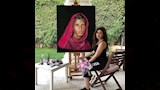 ميرنا جميل تتالق وتبدع في رسم اللوحات الفنية (2)_8