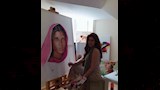 ميرنا جميل تتالق وتبدع في رسم اللوحات الفنية (5)_11