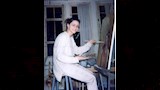 نور اللبنانية اثناء رسم لوحة فنية_16
