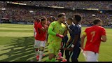 مصطفي شوبير في مباراة مصر والبرازيل