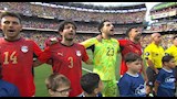 مصطفي شوبير في مباراة مصر والبرازيل