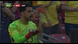 مصطفي شوبير في مباراة مصر والبرازيل