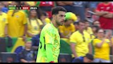 مصطفي شوبير في مباراة مصر والبرازيل