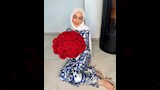 اعتمدت بشرى وضع مكياجا ناعما 
