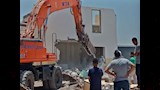 إزالة بناء مخالف في الإسكندرية 