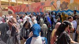 خروج الطالبات من الامتحان