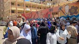 جانب من خروج الطالبات