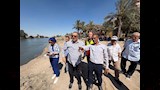 رئيس مياه القناة يتابع تداعيات سقوط حفار بترعة الإسماعيلية -صور