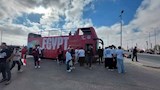 توبيس منتخب مصر المكشوف يستعد لعناق الجماهير فى العلمين