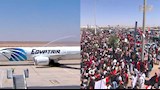 وصول طائرة بعثة منتخب مصر (7)