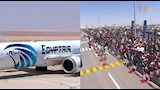وصول طائرة بعثة منتخب مصر (10)