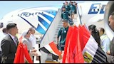 لحظة وصول لاعبي منتخب مصر (8)