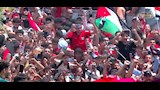 علم فلسطين يزين احتفالات منتخب مصر (2)